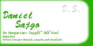 daniel sajgo business card